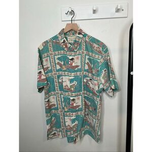 Reyn Spooner Hawaiian Aloha Shirt Dietrich Varez Collection